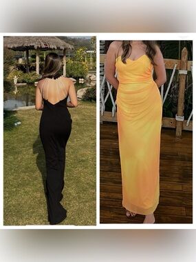 Set of 2 Prom black gown and zara dress